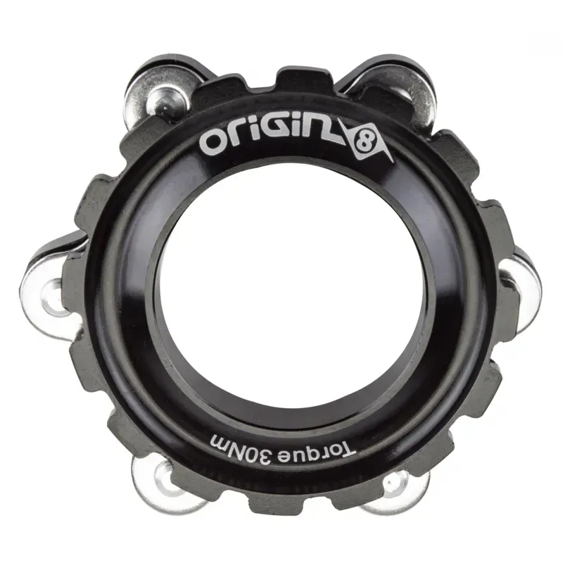 Origin8 Thru-Axle CenterLock Disk Adapter in Black