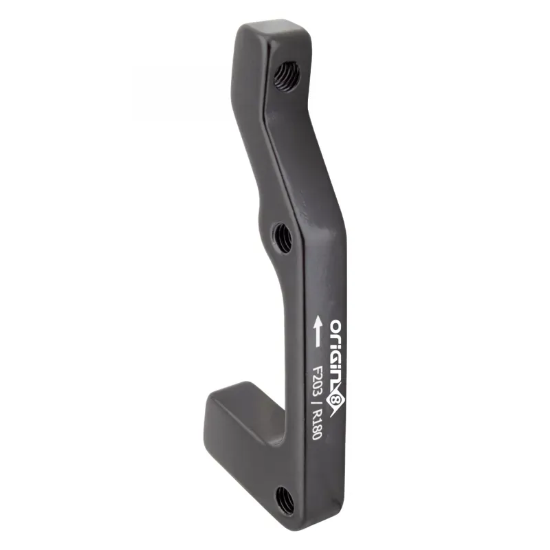 Origin8 +43mm Vise IS Mount to Post Mount Disk Adapter in Black