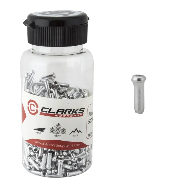 Clarks 500pcs Wire End Cover in Silver