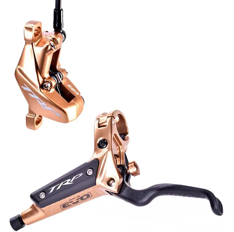 TRP DH-R EVO Left Hydraulic Disk Brake in Gold