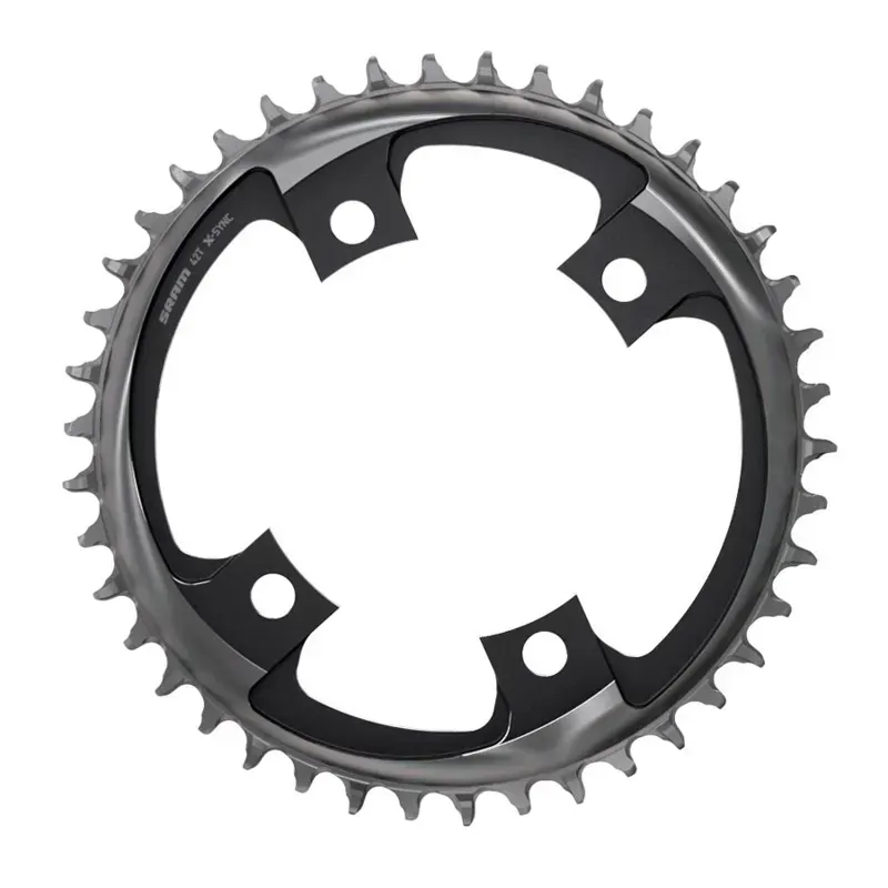 SRAM X-Sync 2 107mm 42-tooth 12-speed 4-bolt Road Chainring in Gray