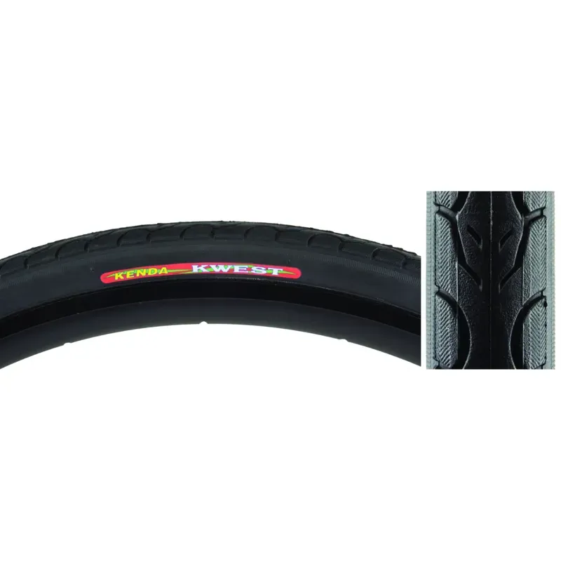Kenda Kwest 85-psi 700x32c Wire Tire in Black/Black