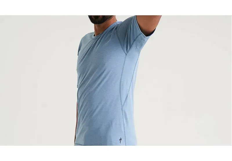 Specialized Men's Traction Short Sleeve Tee in Glacial Blue-4