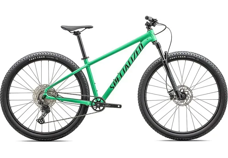 Specialized Rockhopper Expert 29-inch Mountain Bike in Electric Green/Dark Moss Green