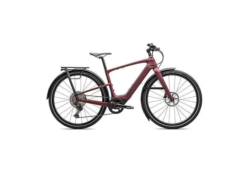 Specialized Turbo Vado SL 2 6.0 EQ Carbon E-City Bike In Satin Red Sky/Red Onyx Frost