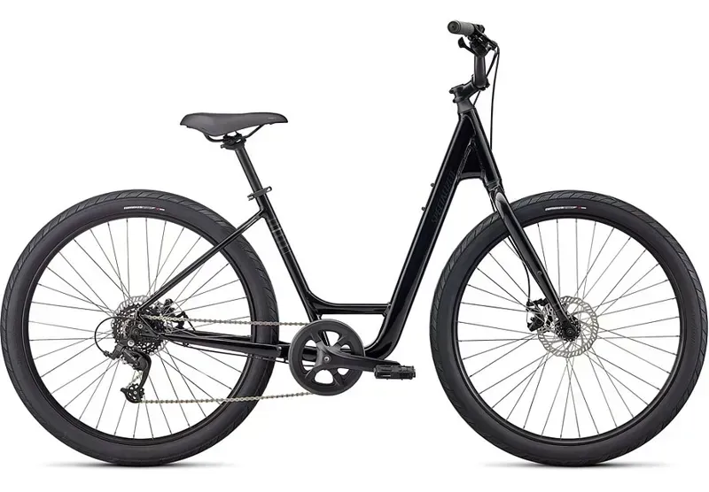 Specialized Roll 2.0 Low Entry Hybrid Bike in Black/Charcoal/Black Reflective