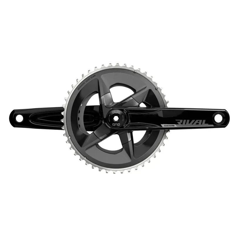 SRAM Rival AXS Crankset - 172.5mm 12-Speed 48/35t 107 BCD DUB Spindle Interface Black D1 Black