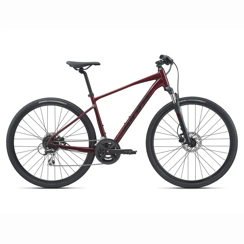 Giant Roam 3 Disc Hybrid Bike in Garnet