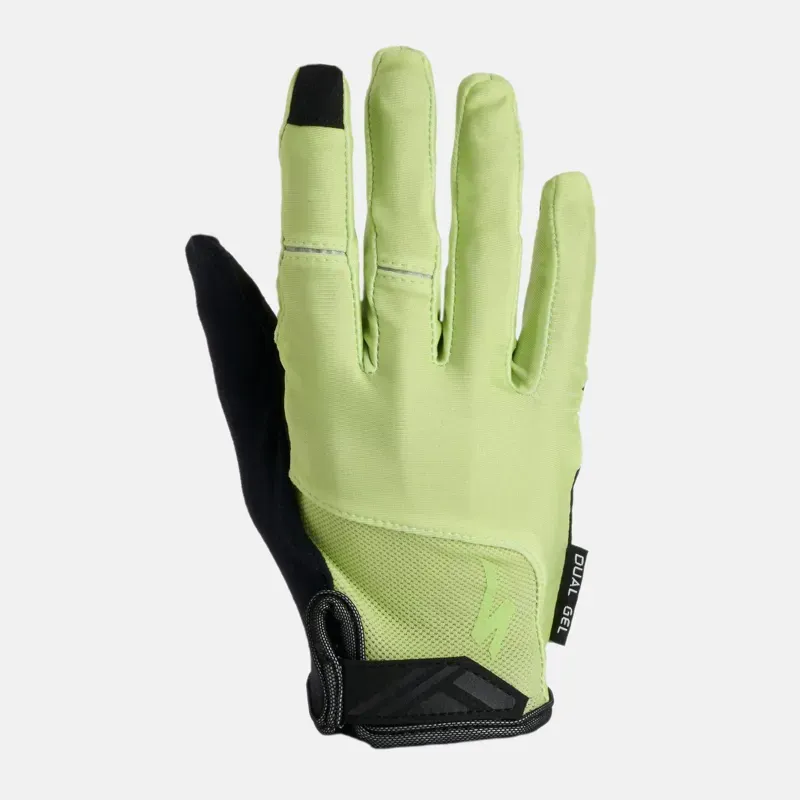 Specialized Body Geometry Dual-Gel Long Finger Gloves in Limestone