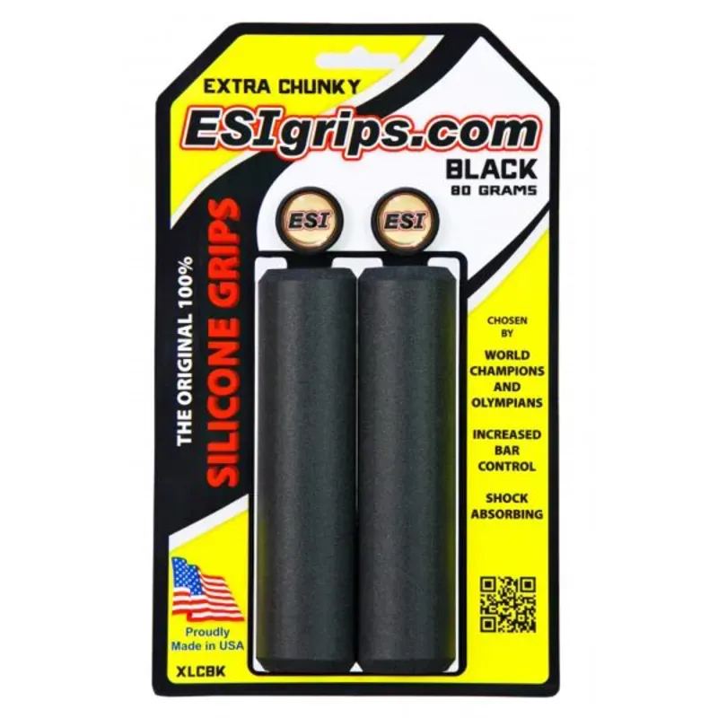 ESI Extra Chunky Bar Grips in Black
