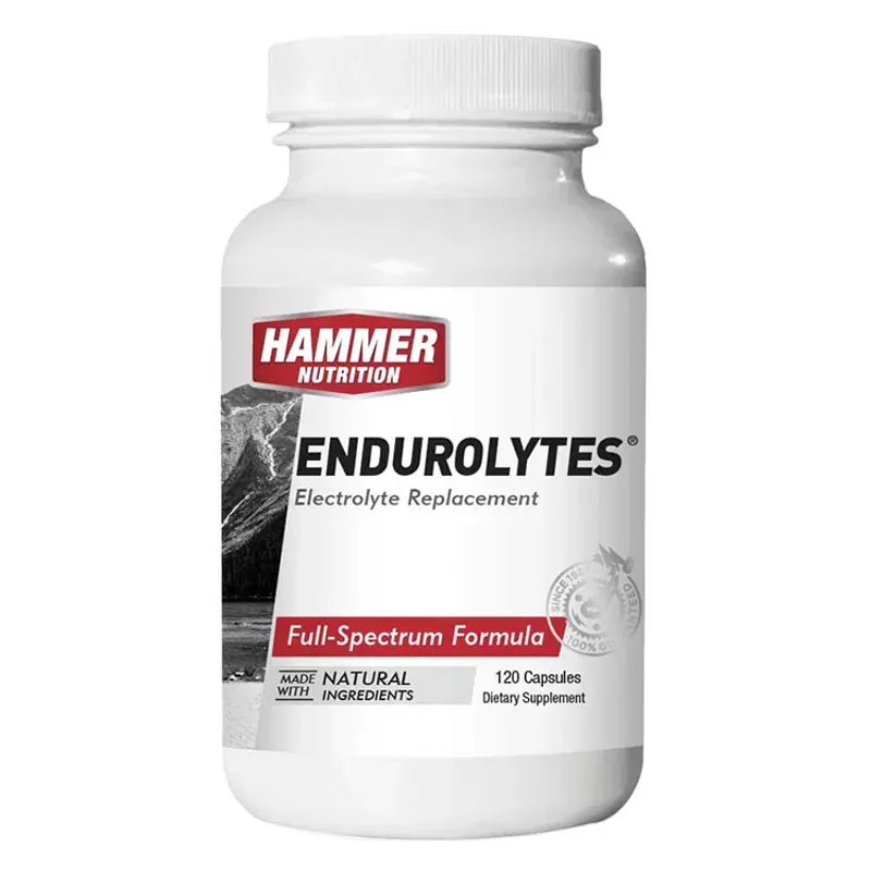 Hammer Nutrition Endurolytes Multi-Dose Bottle in White