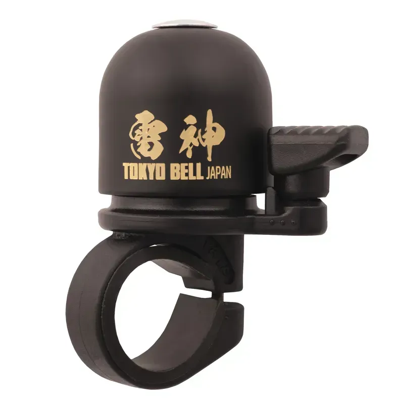 Mirrycle Raijin Brass Bell in Matte Black/Gold