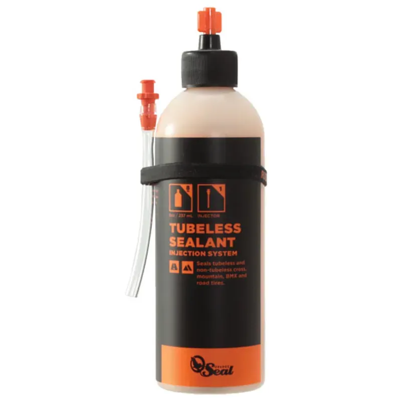 Orange Seal Tubeless Tire Sealant Injection System - 8oz Bottle