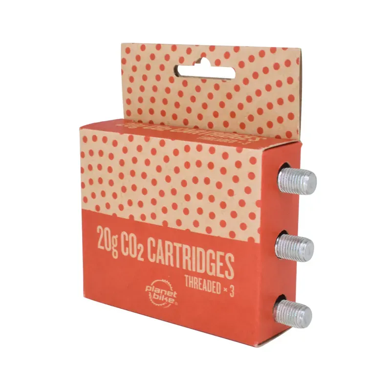 Planet Bike 20g Threaded CO2 Cartridges in Silver-4