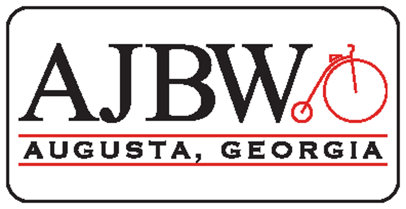 AJBW 2X4 Sticker - White