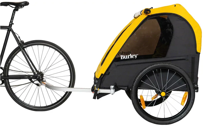Burley Bee Child Trailer - Double in Yellow-1