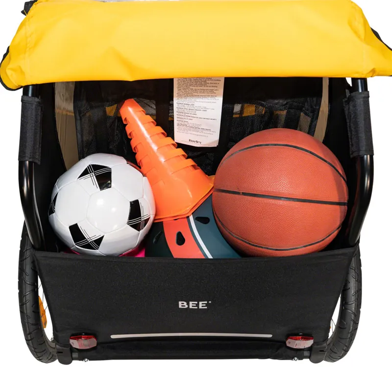 Burley Bee Child Trailer - Double in Yellow-2