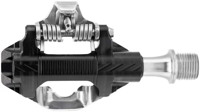 Wolf Tooth DEL Gravel Race Clipless Pedals - Single Sided Clipless Alloy 9/16 Black Pair Shimano SPD Black-2
