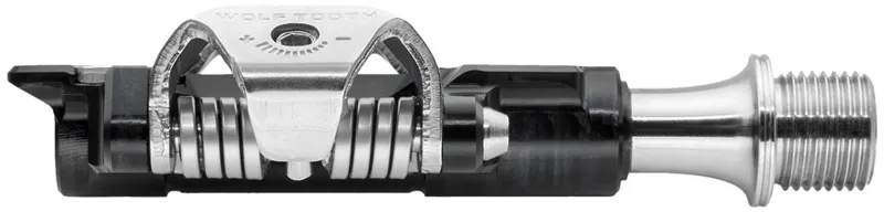 Wolf Tooth DEL Gravel Race Clipless Pedals - Single Sided Clipless Alloy 9/16 Black Pair Shimano SPD Black-3