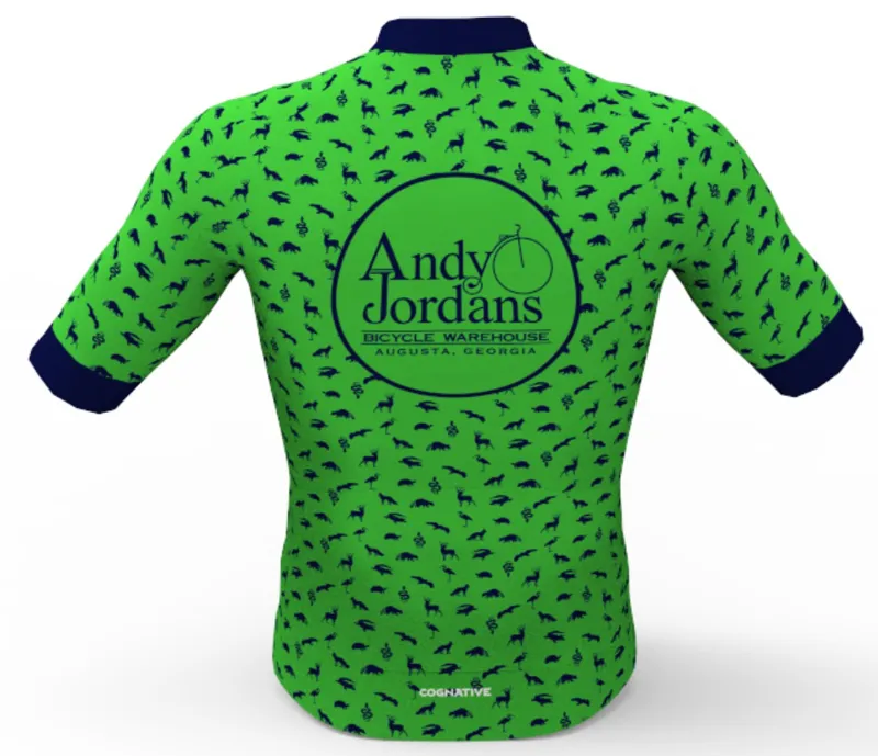 AJBW Wild Things Cycling Jersey Green/Blue-1
