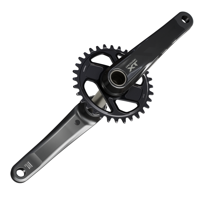 Shimano Deore XT Crankset 176mm Q-Factor 55mm Chain Line 12s In Black-1