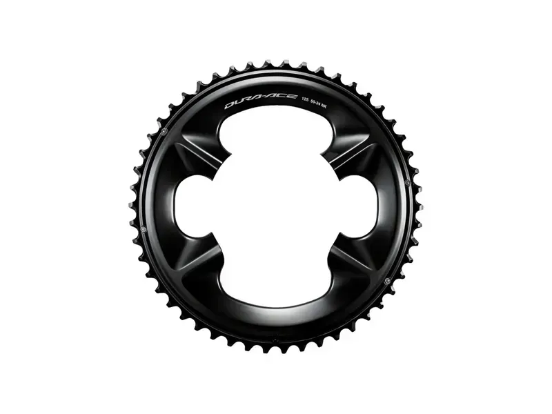 Shimano Dura-Ace FC-R9200 12-Speed Chainring - 50t Asymmetric 110 BCD Black NK Black-1