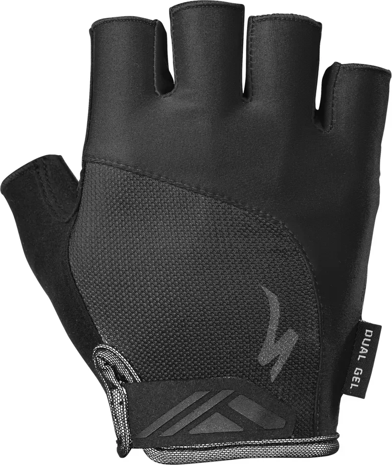 Specialized Body Geometry Dual-Gel Short Finger Gloves in Black