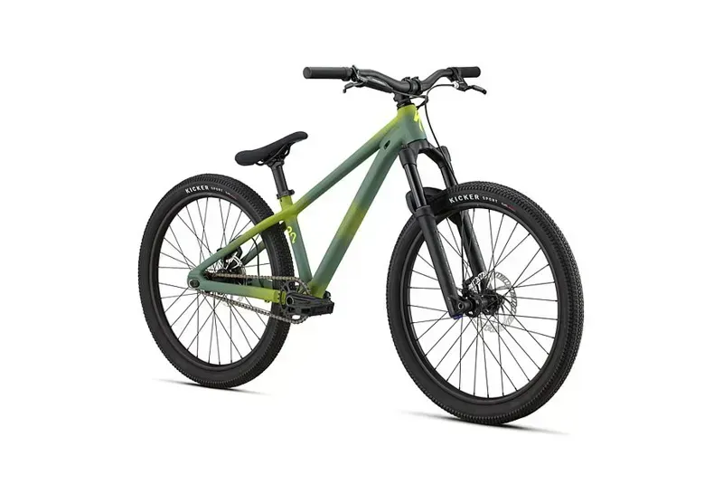 Specialized P.2 24 Inch MTB in Satin Sage Green/Olive Diffused/Team Yellow-2