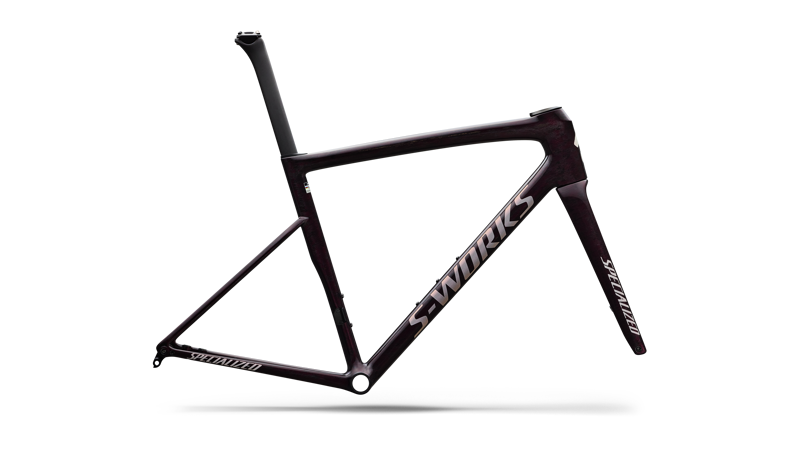 Specialized S-Works Tarmac SL8 Road Bike Frameset in Gloss Carbon/Bordeaux Nebula Directional Brush