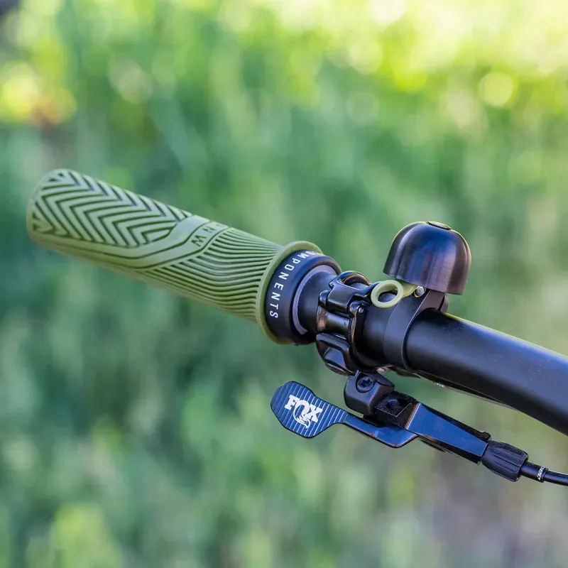 Spurcycle 22.2mm Compact Bicycle Bell in Black/Green