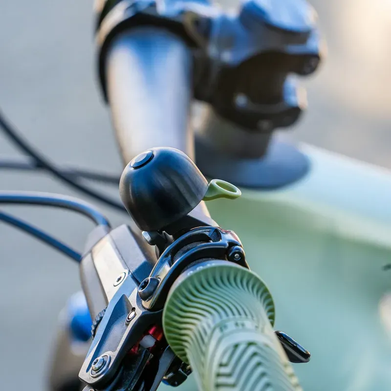 Spurcycle 22.2mm Compact Bicycle Bell in Black/Green-1