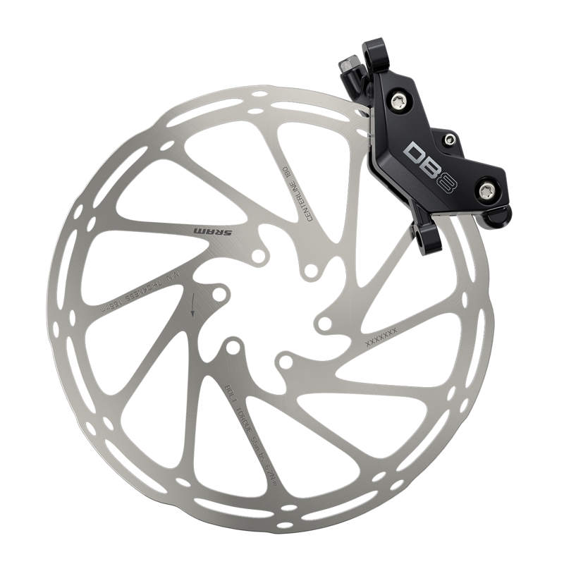 SRAM DB8 Stealth 4-piston DB Front in Black Diffusion/Black Anodized-2