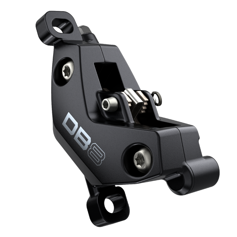 SRAM DB8 Stealth 4-piston DB Front in Black Diffusion/Black Anodized-3