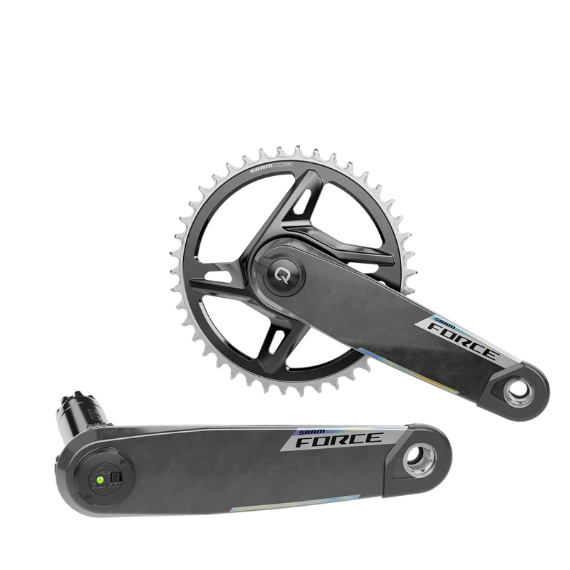 SRAM Force 1x XPLR AXS Power Meter Wide Crankset - 172.5mm 12/13-Speed 42t 8-Bolt Direct Mount DUB PM Spindle Carbon E1 Carbon-2