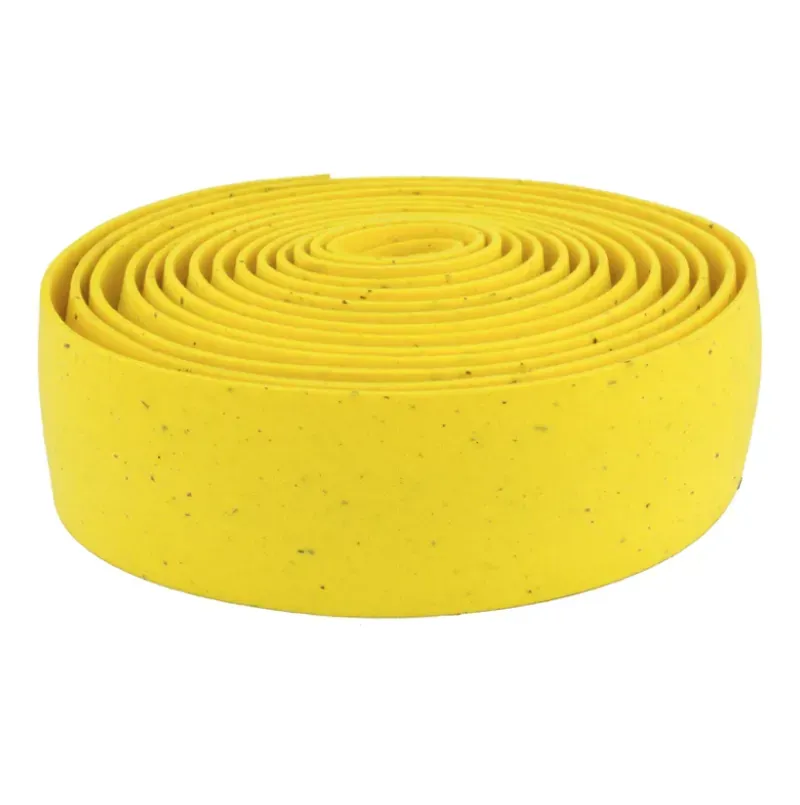 Origin8 Pro Cork Handlebar Tape and Plugs in Yellow
